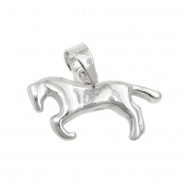 Anhänger Pferd klein glänzend 925 Sterlingsilber