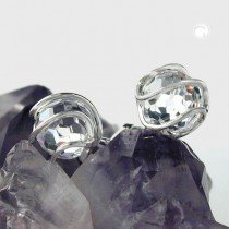 Ohrstecker Zirkonia weiß 925 Sterlingsilber