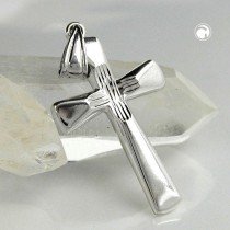 Anhänger Kreuz rhodiniert 925 Sterlingsilber