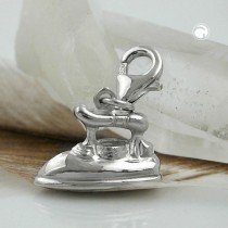 Anhänger Charm Bügeleisen 925 Sterlingsilber