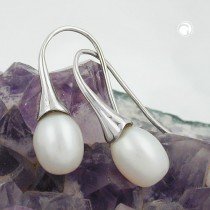 Ohrhaken Tropfen Zuchtperle 925 Sterlingsilber