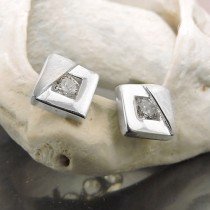Ohrstecker Viereck Zirkonia 925 Sterlingsilber