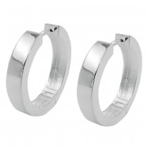 Creolen Klappscharnier glänzend 925 Sterlingsilber