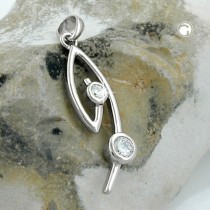 Anhänger mit Zirkonias 925 Sterlingsilber