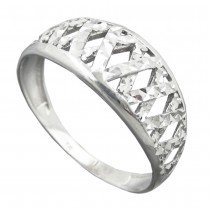 Ring diamantiert rhodiniert 925 Silber Größe 62