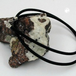 Halskette Kautschuk 4mm Gummi 90cm silber-farbig