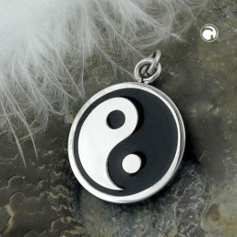 Anhänger Yin-Yang Edelstahl