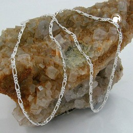 Armband Figaro 2x diamantiert 925 Sterlingsilber 16cm