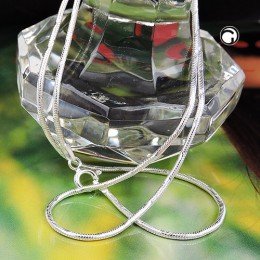 Halskette Schlange diamantiert 925 Sterlingsilber 70cm