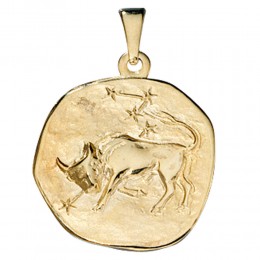 Anhänger Sternzeichen Stier 333 Gelbgold Sternzeichenanhänger