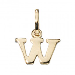 Anhänger Buchstabe W 333 Gelbgold Buchstabenanhänger