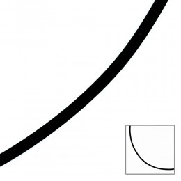 Halskette Kautschuk schwarz mit 333 Gelbgold 3mm 45cm Kautschukkette