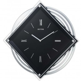 Wanduhr mit Pendel Quarz analog mit beruhigendem Slow-Motion-Pendel