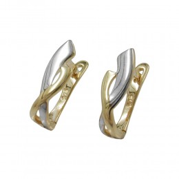Creole Ohrring bicolor 375 Gold