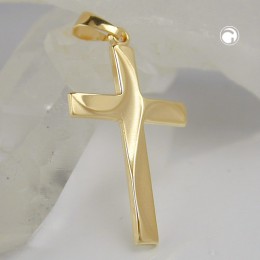 Anhänger Kreuz diamantiert 375 Gold