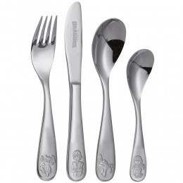 Dragons Kinderbesteck 4-teilig, Edelstahl 18/10 rostfrei im Geschenkkarton