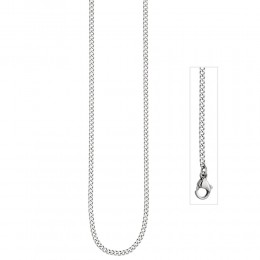 Panzerkette Edelstahl 2mm 42cm Kette Halskette Karabiner