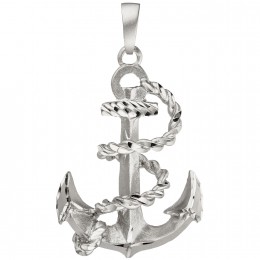 Anhänger Anker 925 Sterlingsilber teil matt