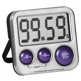 Kurzzeitmesser digital Metall mit Magnet Küchen Timer
