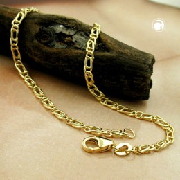 Armband Tigerauge 19cm 375 Gold