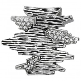 Anhänger 925 Sterlingsilber geschwärzt 26 Zirkonia Silberanhänger