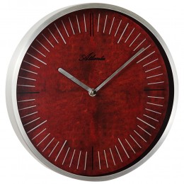 Atlanta 4530/18 Wanduhr Quarz analog rost-farben rund