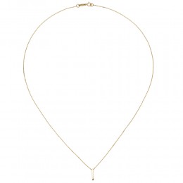 Collier Kette mit Anhänger 375 Gold Gelbgold 42 cm