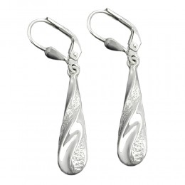 Ohrring Behang glänzend 925 Sterlingsilber