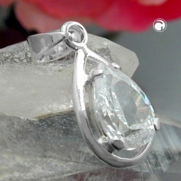Anhänger Tropfen Zirkonia 925 Sterlingsilber
