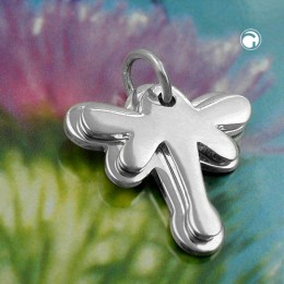 Anhänger Doppel-Schmetterling glänzend 925 Sterlingsilber
