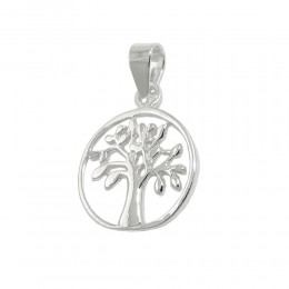 Anhänger Baum des Lebens glänzend 925 Sterlingsilber