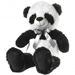 Panda Bär Floppy mit Schleife