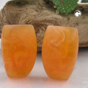 Ohrring Trapez orange marm matt