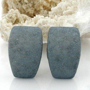 Ohrring Trapez grau-barock