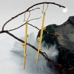 Ohrhaken Stab vergoldet