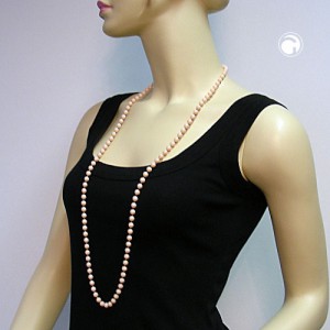 Collier Halskette Fadenketten apricot 100cm