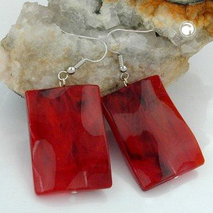 Ohrhaken Pillow rot-schwarz