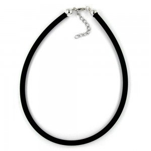 Band Gummi 50cm silber-farbig