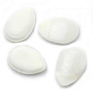 4 Clippolster creme-farbig Kunststoff