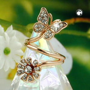 Ring Schmetterling vergoldet