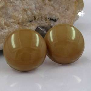 Ohrstecker karamel Stift Vollplastik