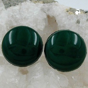 Ohrstecker grün Stift Vollplastik