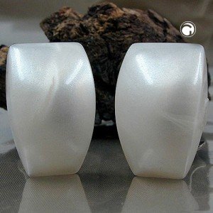 Ohrring Trapez perl-seide glänzend