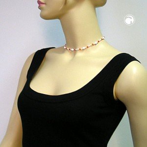 Halskette Kinder rot-weiß 37cm