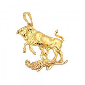 Anhänger Sternzeichen Stier ausgestanzt vergoldet
