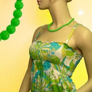 Collier Halskette Perlen 8mm hellgrün-glanz 42cm