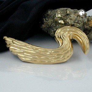 Brosche Gold-matt