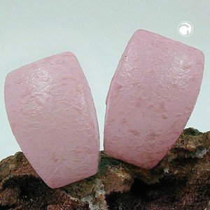 Ohrring Trapez rosa natur-glänzend