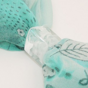 Tuchring Sechseck weiß-kristall-marmor