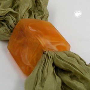 Tuchring Sechseck orange matt